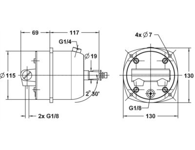 Хидравлична кормилна система за извънбордови двигатели до 125 к.с. LECOMBLE & SCHMITT LS 125 PRO