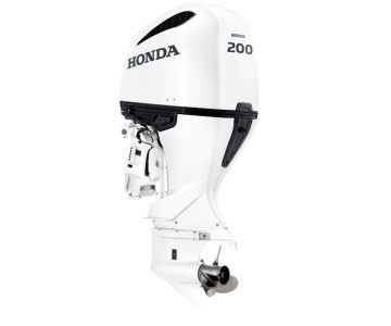 Извънбордов двигател Honda BF200D XDU бял NH565 (200к.с. V6 Супер дълъг ботуш, Ел. стартер, Електрическо вдигане, DBW Електронно дистанционно управление)