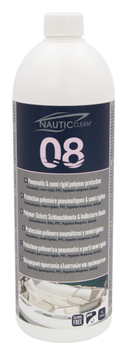 Препарат за почистване на надуваеми лодки Pneunatic & semi rigid Polymer protect 08 - 1L NAUTIC CLEAN