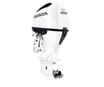 Извънбордов двигател Honda BF200D XDU бял NH565 (200к.с. V6 Супер дълъг ботуш, Ел. стартер, Електрическо вдигане, DBW Електронно дистанционно управление)