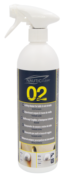 Препарат за почистване на котлен камък и ръжда Scaling cleaner for hulls & rust streaks 02 - 0.750L NAUTIC CLEAN