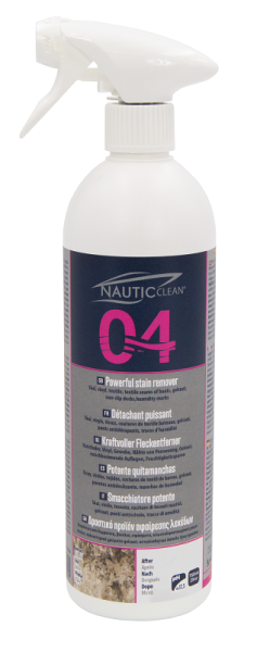Препарат за почистване на петна Powerful stain remover 04 - 0.750L NAUTIC CLEAN