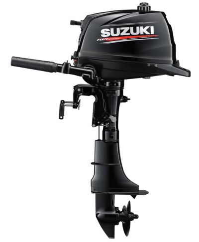 Извънбордов двигател Suzuki DF6A L (Дълъг ботуш, Ръчен стартер, Ръчно управление, без алтернатор)